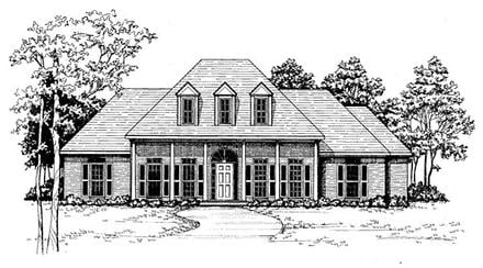 House Plan 58058 Elevation