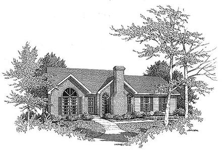 Traditional Elevation of Plan 58062