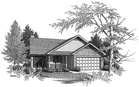 Traditional Elevation of Plan 58063