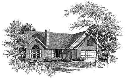 Traditional Elevation of Plan 58066