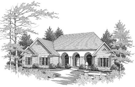Traditional Elevation of Plan 58073