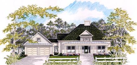 Colonial Elevation of Plan 58079