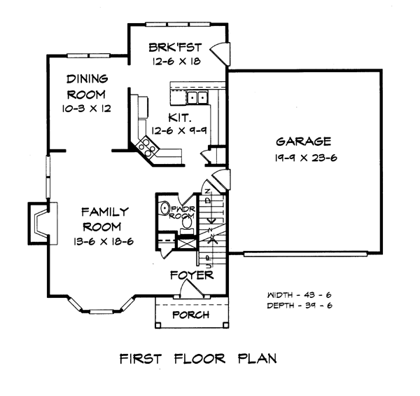 Ranch Level One of Plan 58090