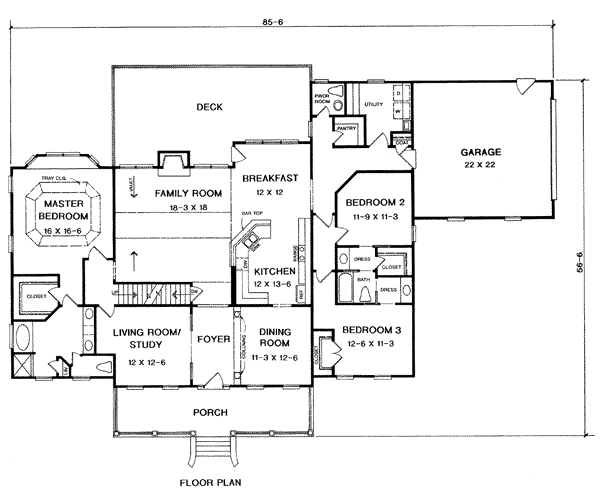 Colonial Level One of Plan 58091