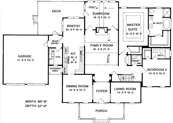 Traditional Level One of Plan 58103