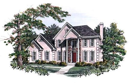 Traditional Elevation of Plan 58106
