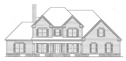 Traditional Elevation of Plan 58107