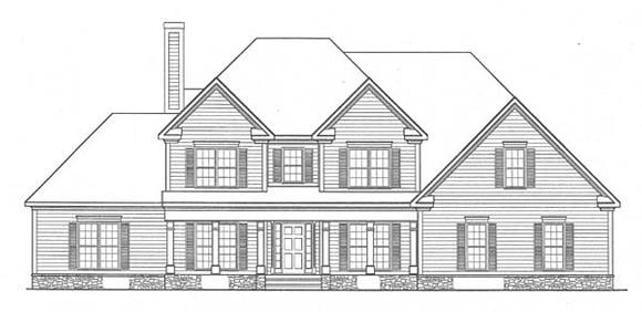 House Plan 58107 Elevation