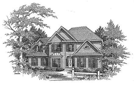 Traditional Elevation of Plan 58119