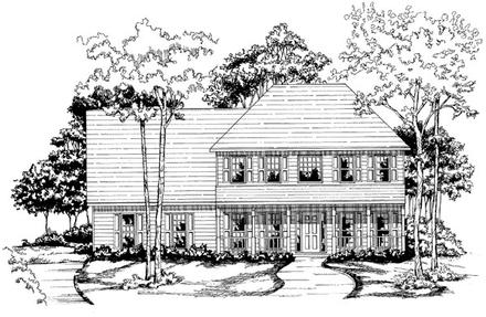 Traditional Elevation of Plan 58122
