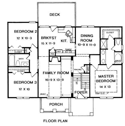 House Plan 58131 First Level Plan