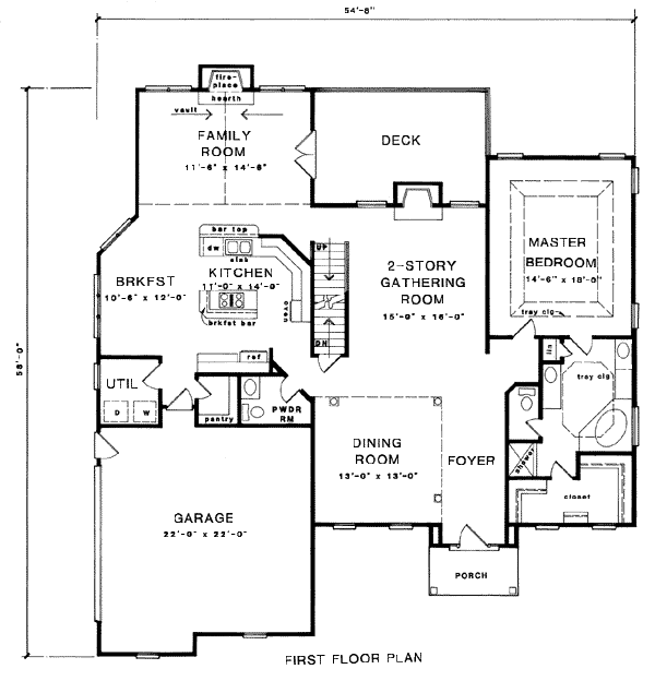 Traditional Level One of Plan 58134