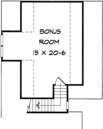 House Plan 58136 Second Level Plan