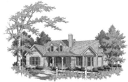 Traditional Elevation of Plan 58136