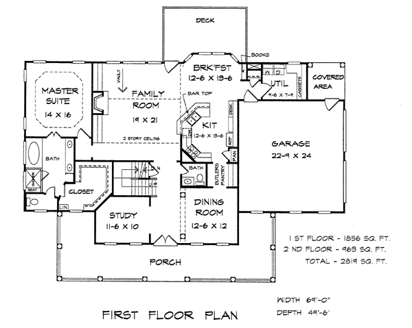 Cape Cod Level One of Plan 58137