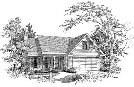 Traditional Elevation of Plan 58141