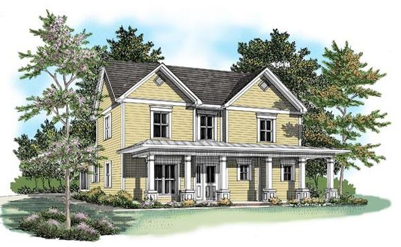 House Plan 58143 Elevation