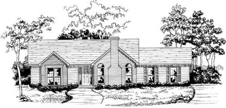 Traditional Elevation of Plan 58145