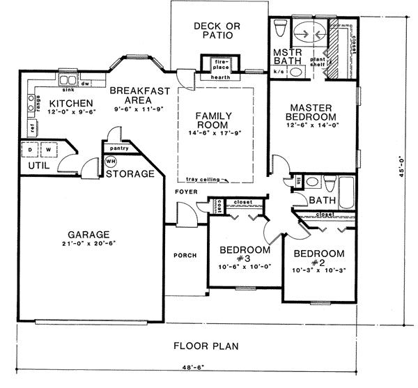 Ranch Level One of Plan 58148