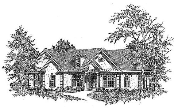 House Plan 58155 Elevation