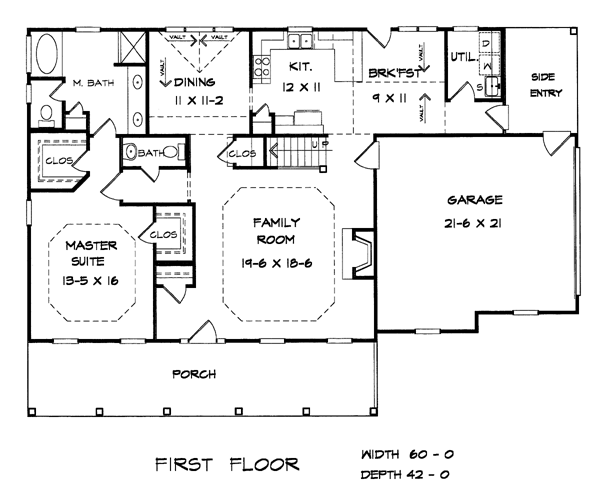 Cape Cod Level One of Plan 58164