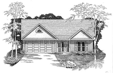 Traditional Elevation of Plan 58173