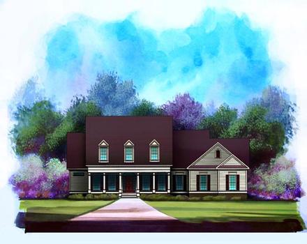 House Plan 58177 Elevation