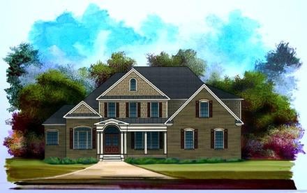 Craftsman Elevation of Plan 58183