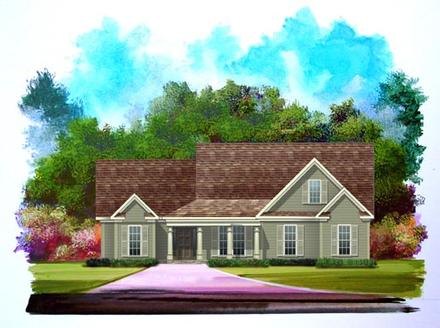 House Plan 58194 Elevation