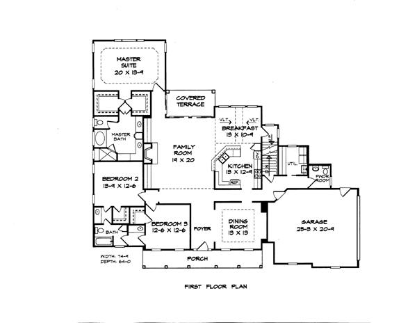 Craftsman Level One of Plan 58198