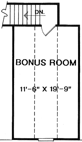 One-Story Traditional Level Two of Plan 58208