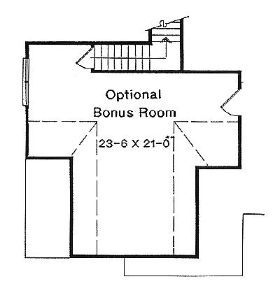 One-Story Traditional Level Two of Plan 58213
