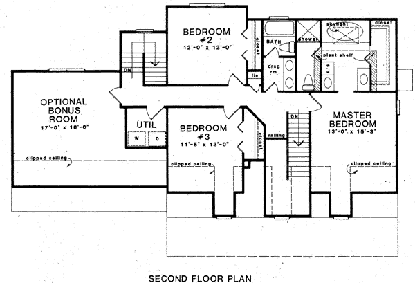 Cape Cod Level Two of Plan 58215