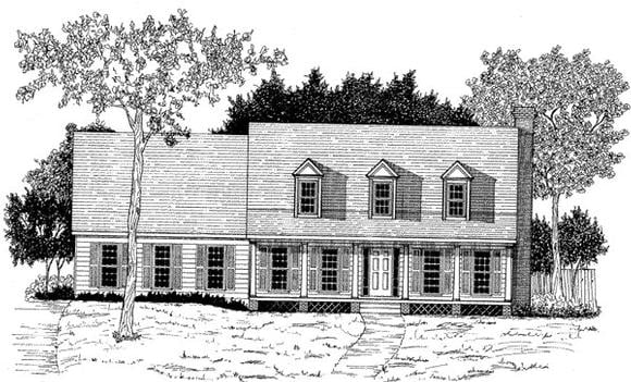 House Plan 58215 Elevation