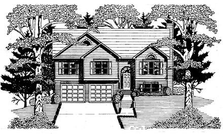 Traditional Elevation of Plan 58217