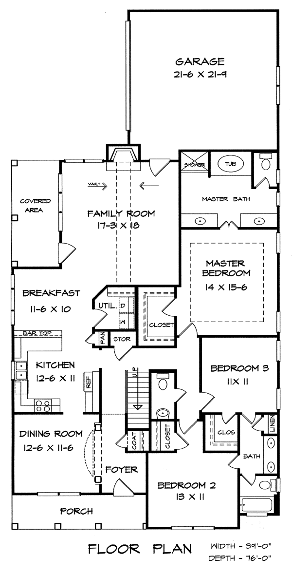 Narrow Lot Level One of Plan 58228