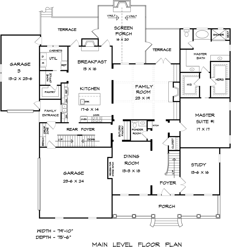 Cape Cod Traditional Level One of Plan 58240