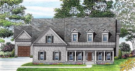 Cape Cod Traditional Elevation of Plan 58240