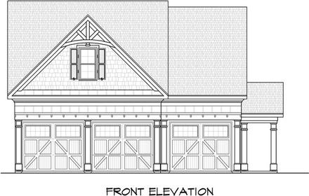 Garage Plan 58246 - 3 Car Garage Elevation