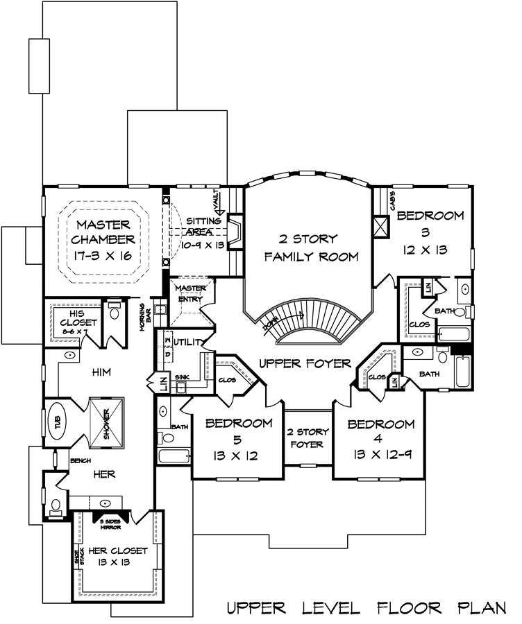 Craftsman European Traditional Level Two of Plan 58256