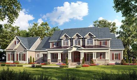 Country Craftsman Farmhouse Southern Traditional Elevation of Plan 58272