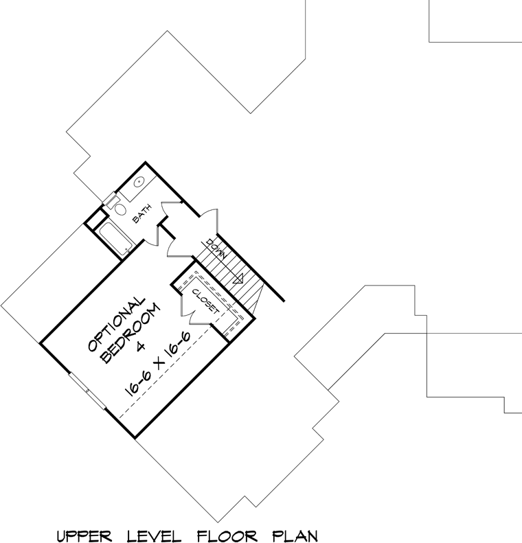 Cottage Country Craftsman Traditional Level Two of Plan 58273