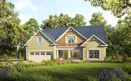 Bungalow Country Craftsman Traditional Elevation of Plan 58276