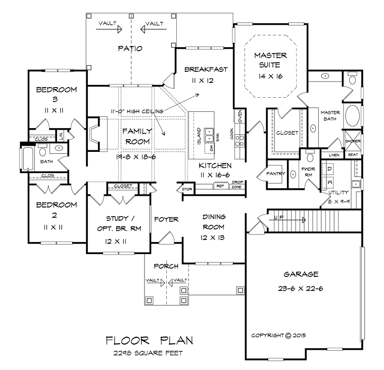 Craftsman Level One of Plan 58283