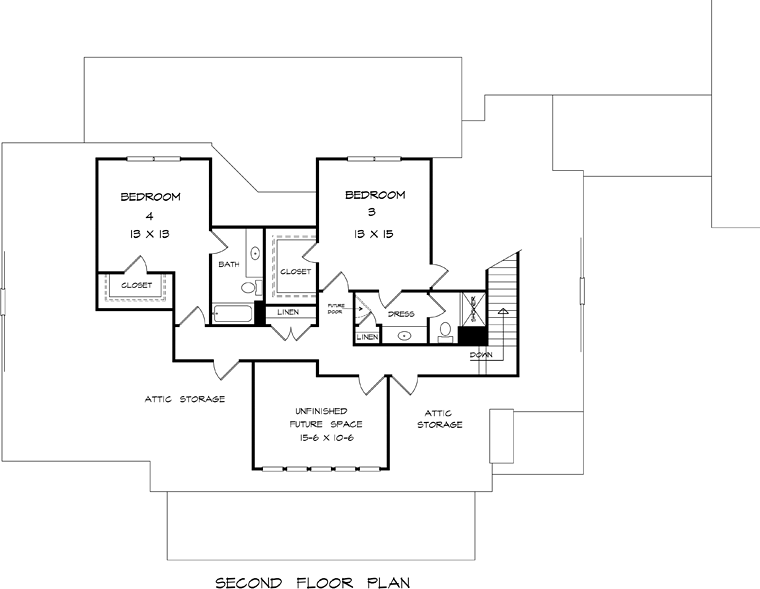 Contemporary Country Southern Level Two of Plan 58293