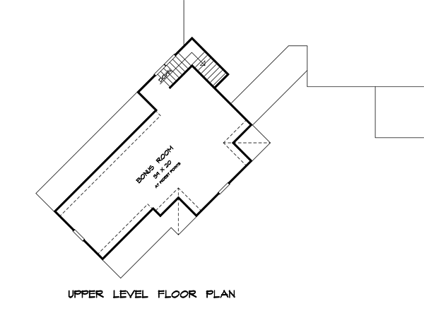 Cottage Country Craftsman Level Two of Plan 58296