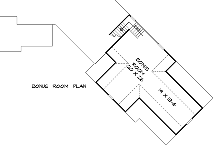House Plan 58297 Second Level Plan