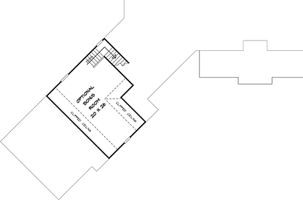 House Plan 58299 Second Level Plan