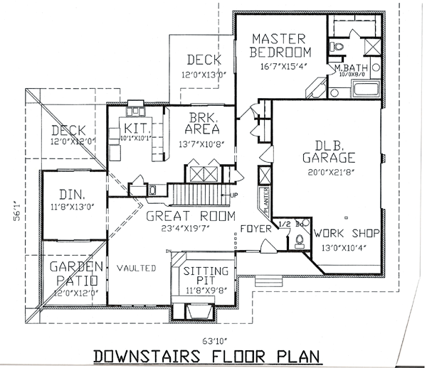 Contemporary Level One of Plan 58403