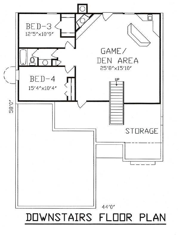 European Lower Level of Plan 58410